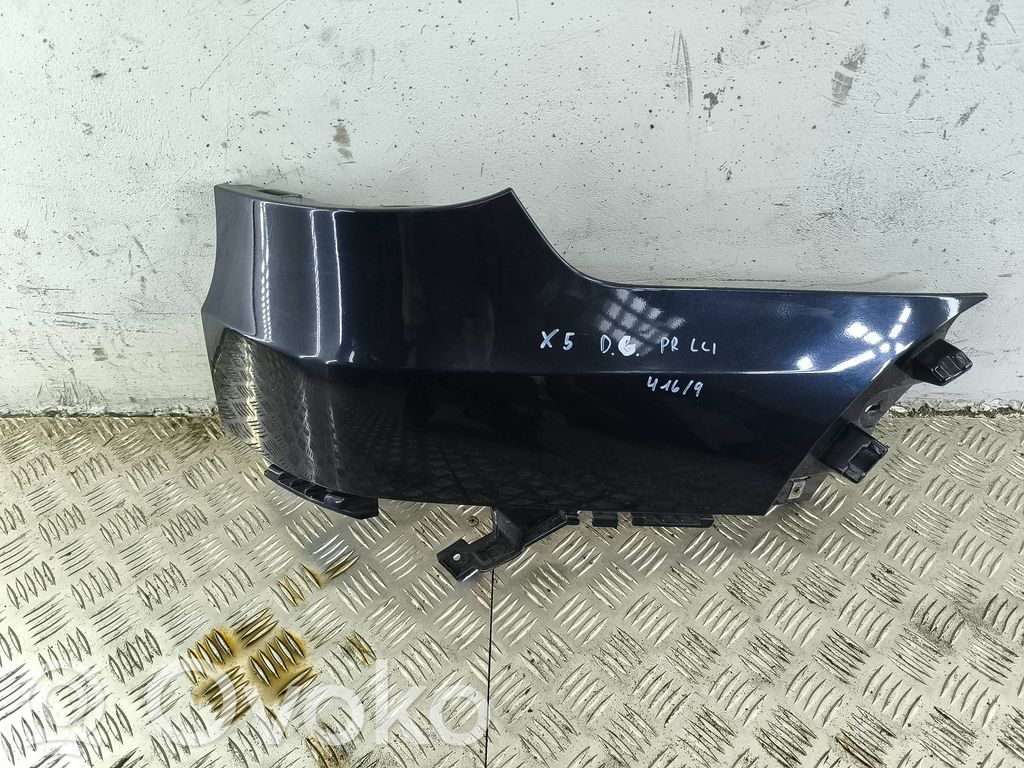 BMW X5 E70 Moldura de la esquina del parachoques trasero 
