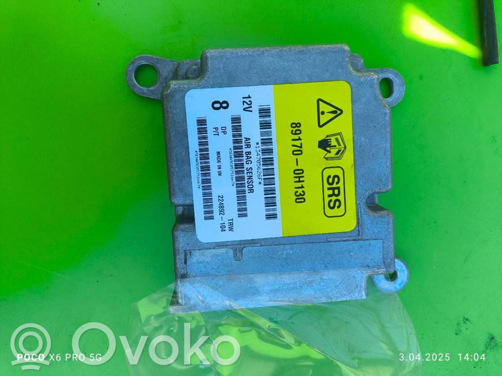 Citroen C1 Module de contrôle airbag 