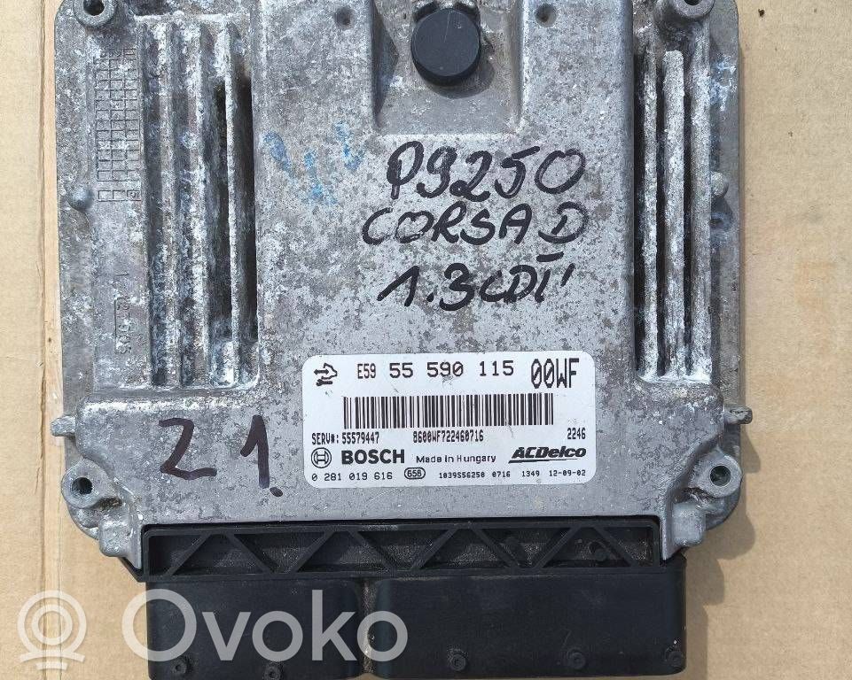 Engine control unit/module   55590115,55579447,0281019616
