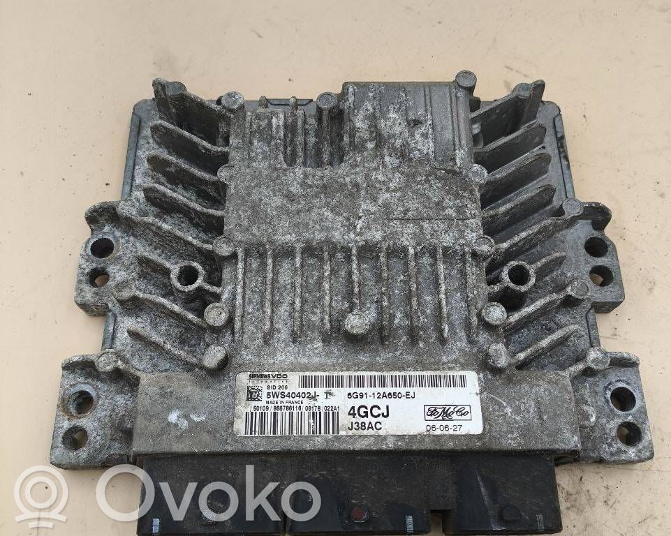 Engine control unit/module   6G9112A650EJ,5WS40402J,J38AC,4384C