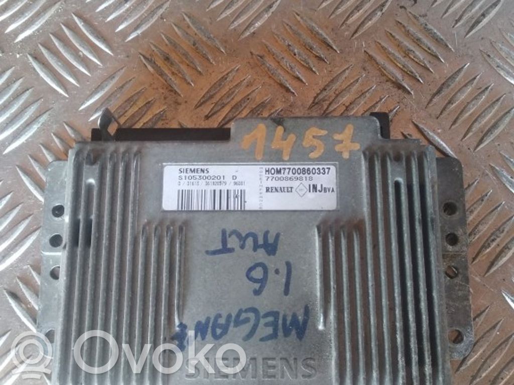 Engine control unit/module   S105300201D,HOM7700860337,7700869818