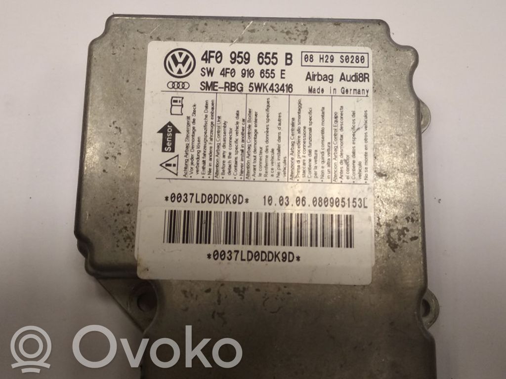 Module de contrôle airbag   4F0959655B