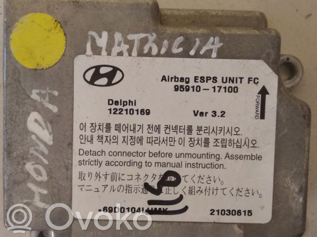 Hyundai Matrix Airbag control unit/module 