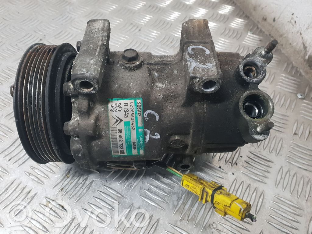 Air conditioning (A/C) compressor (pump)   9646273380,02968604462,SD6V12