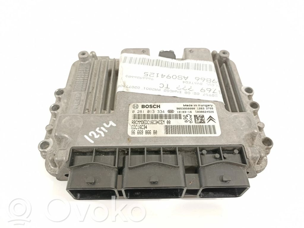 Peugeot 5008 Engine control unit/module 