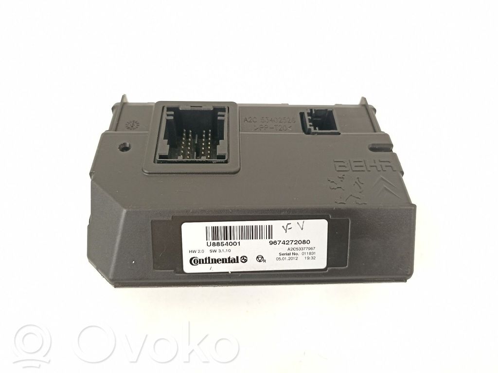 Autres unités de commande / modules   9674272080,U8854001,A2C53377967