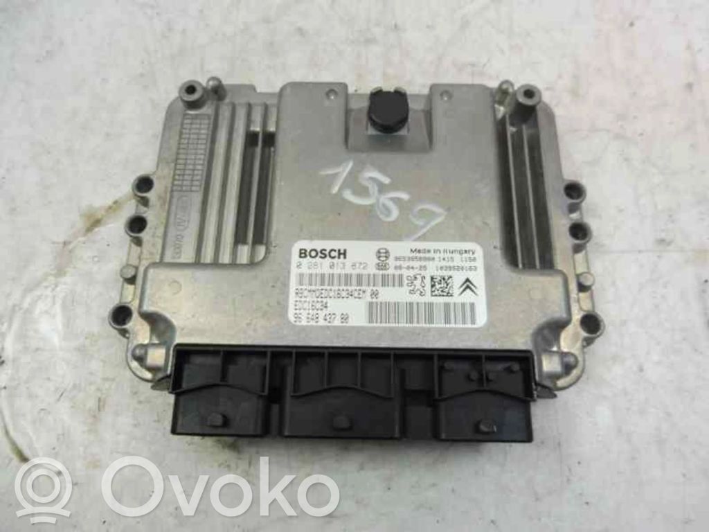 Unidad de control/módulo del motor   9664843780,0281013872,9653958980