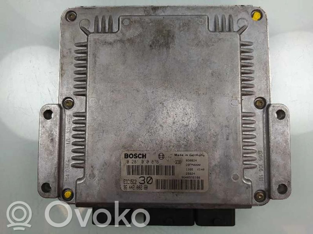 Engine control unit/module   9644200280,EDC15C2,0281010876