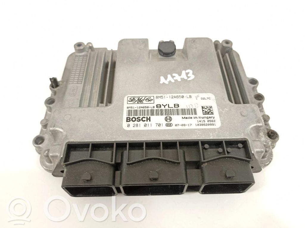 Engine control unit/module   8M5112A650LB,0281011701