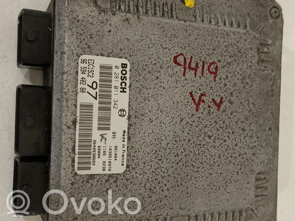 Citroen Jumpy Engine control unit/module 