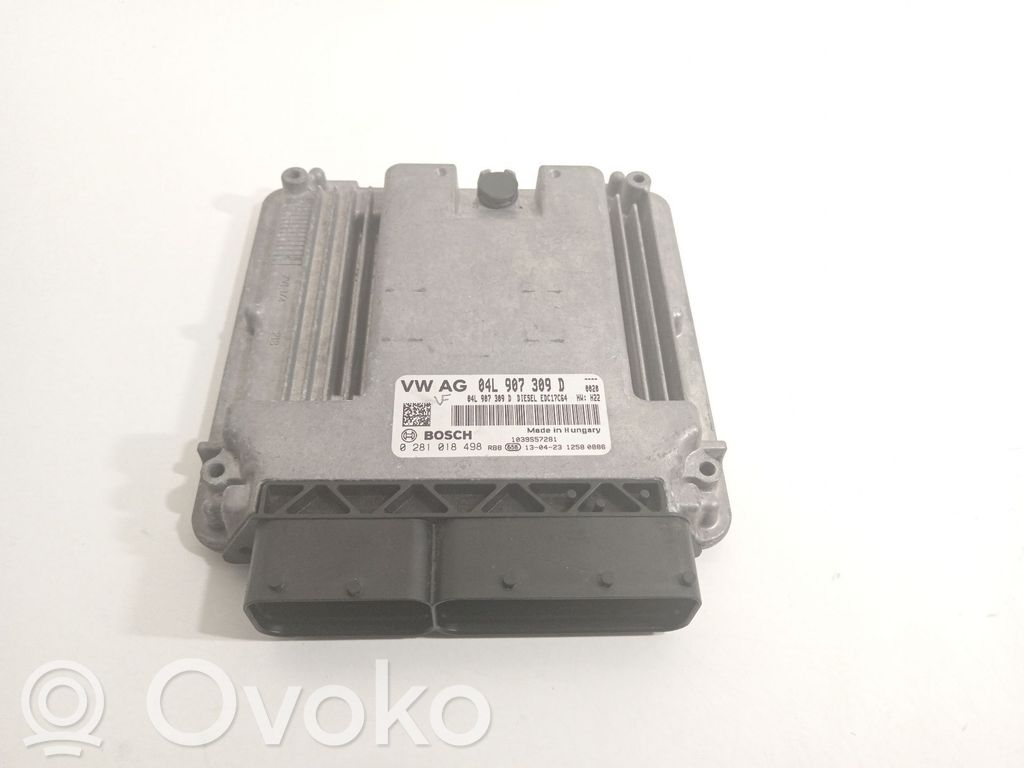 Unidad de control/módulo del motor   04L907309D,0281018498