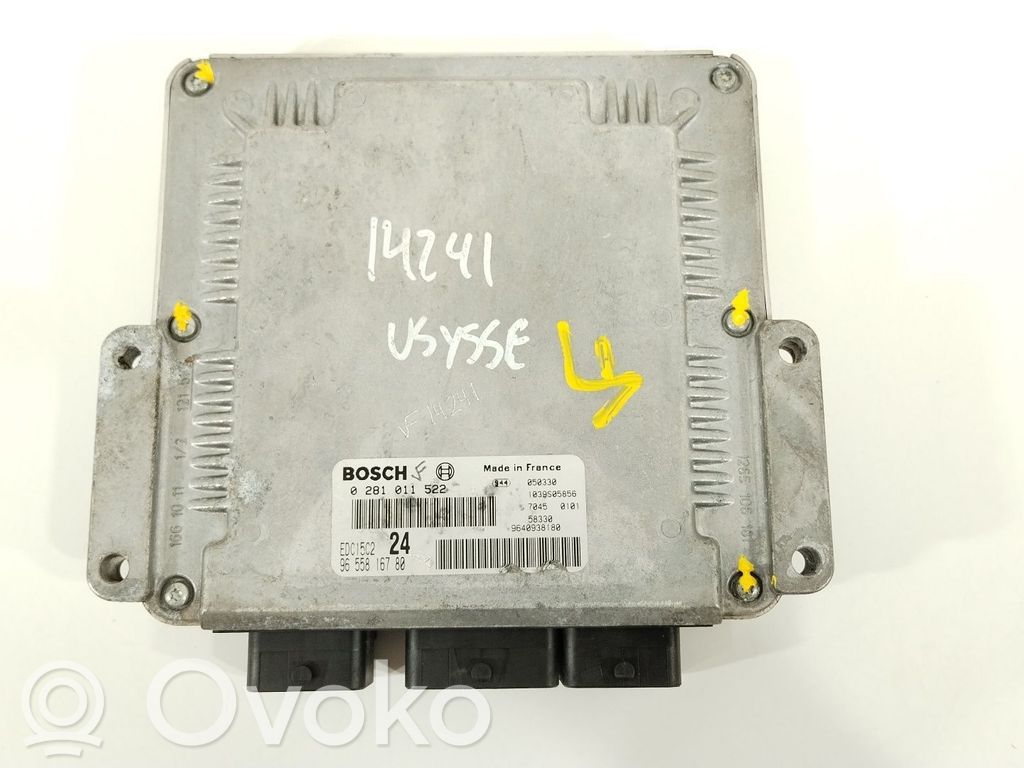 Engine control unit/module   9655816780,9659520280,0281011522