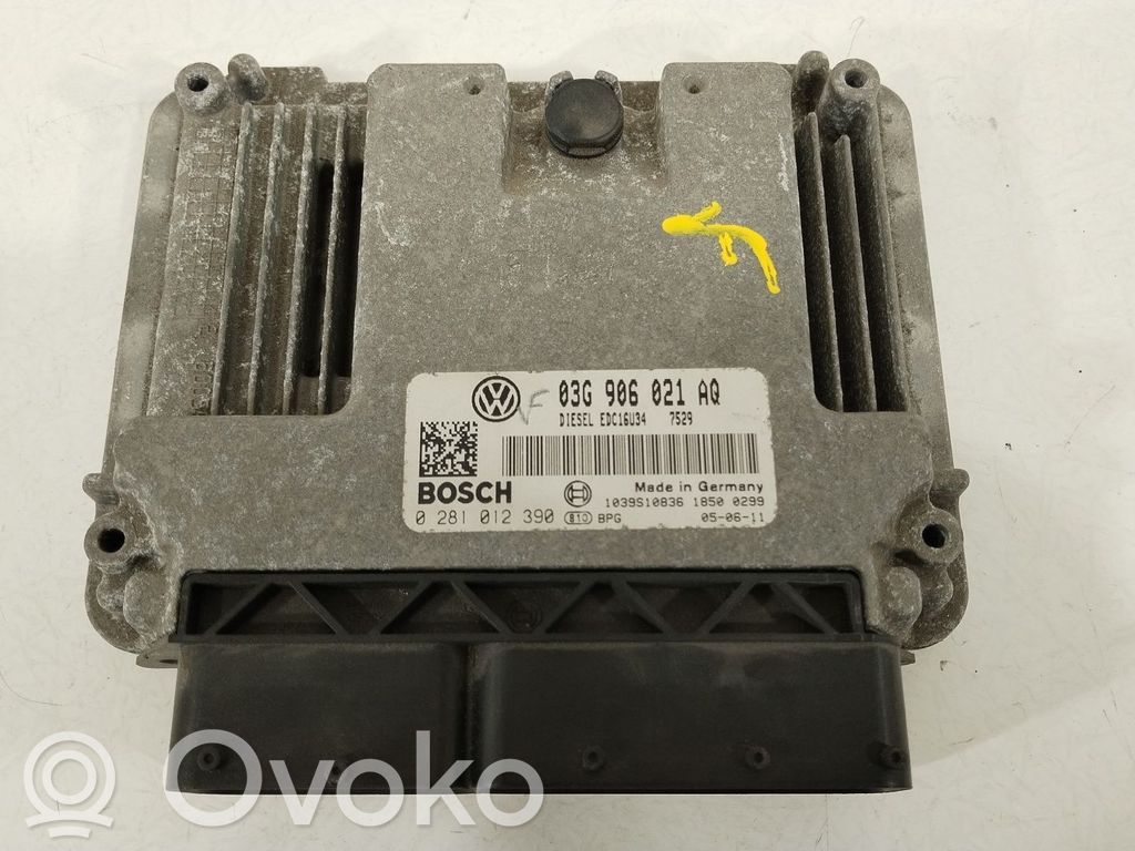 Engine control unit/module   03G906021AQ,0281012390