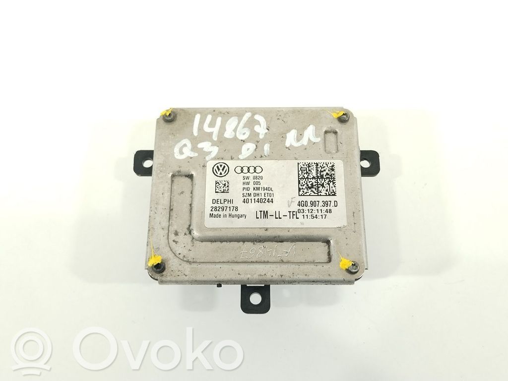Unité de commande / module Xénon   4G0907397D,401140244,28297178