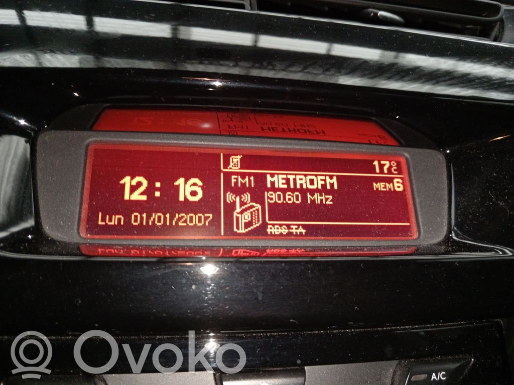 Citroen C3 Head up display screen 