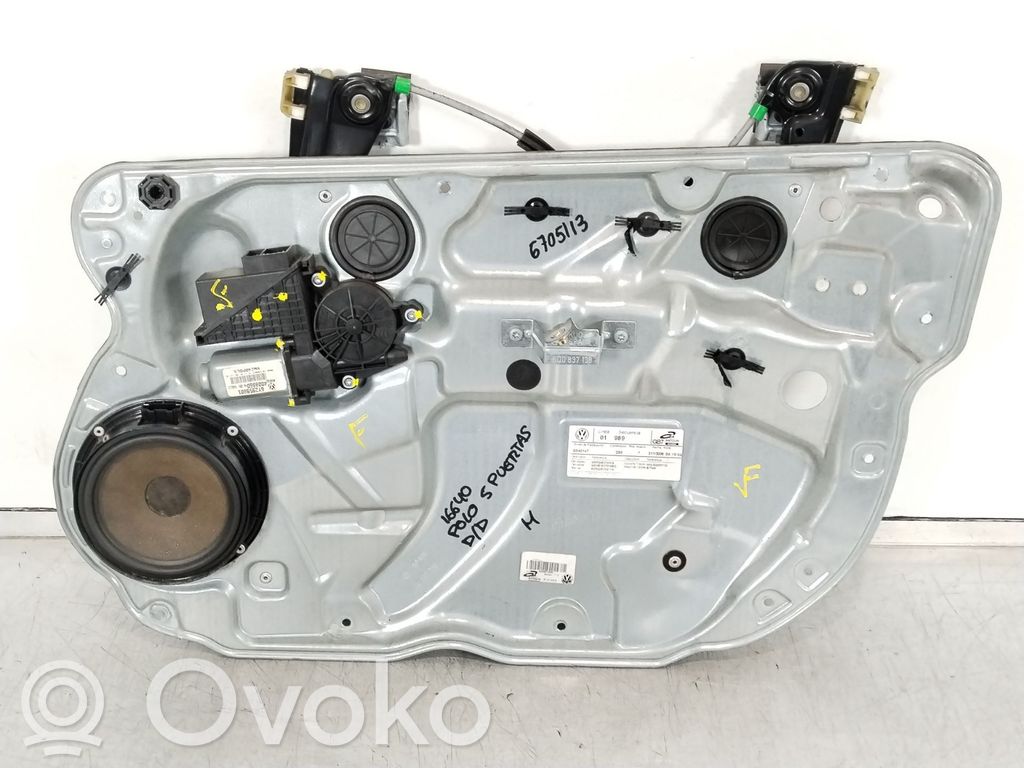 Volkswagen Polo IV 9N3 Podnośnik szyby drzwi z silniczkiem 