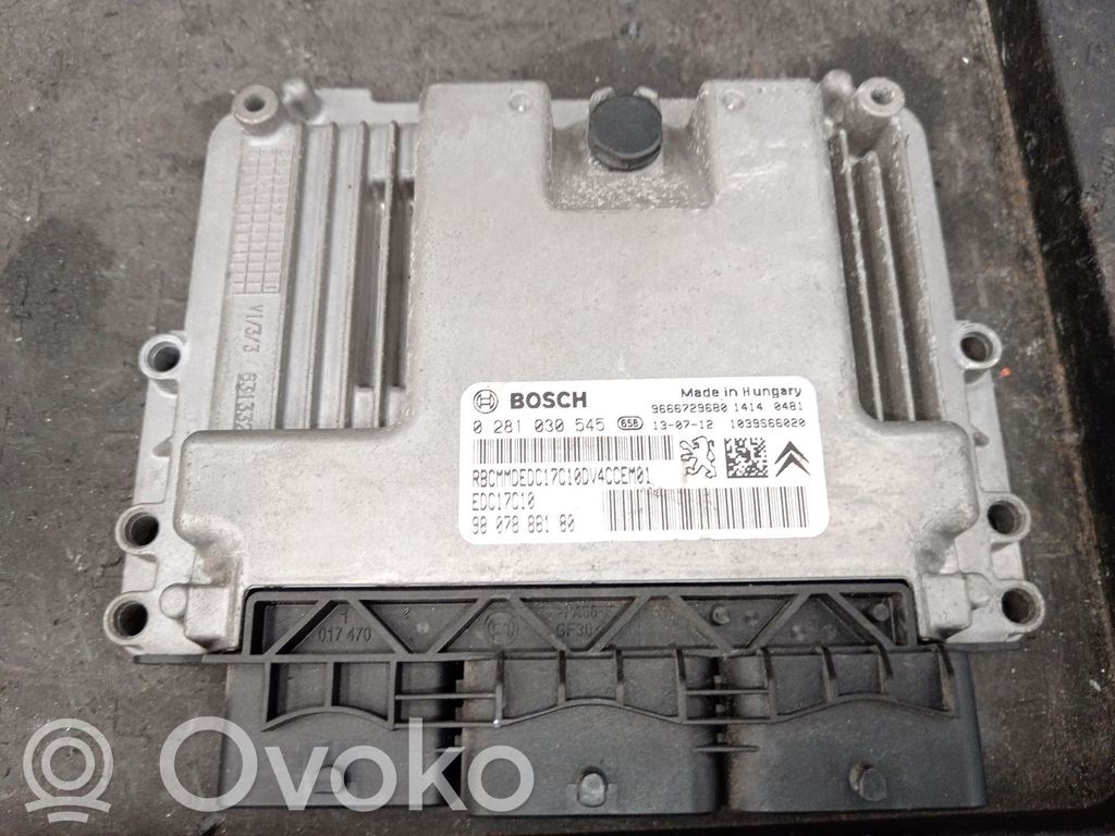 Engine control unit/module   9807886180,0281030545