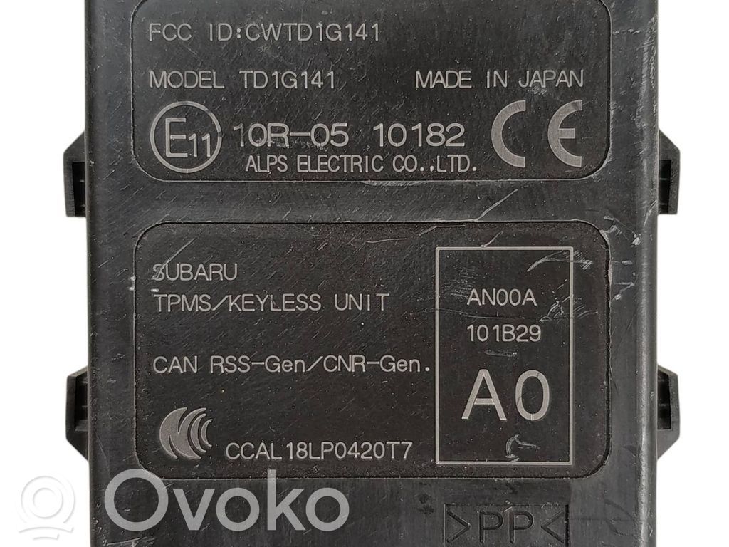 Subaru Outback (BS) Module de contrôle sans clé Go 