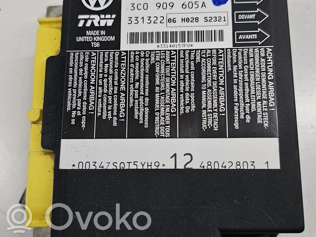 Volkswagen PASSAT B6 Sterownik / Moduł Airbag 