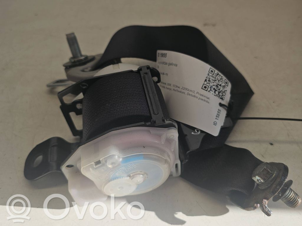 Honda Civic Pas bezpieczeństwa fotela tylnego 