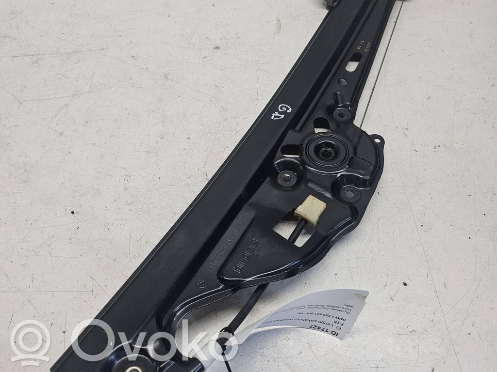 BMW 5 E60 E61 Rear door window regulator with motor 