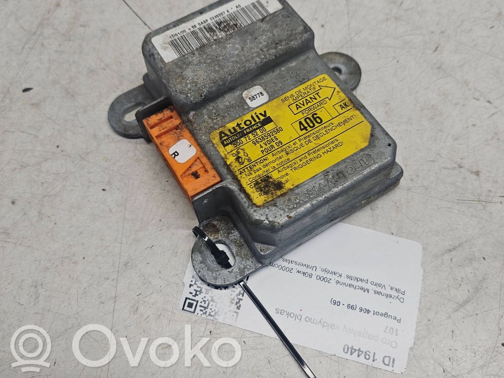 Peugeot 406 Airbag control unit/module 