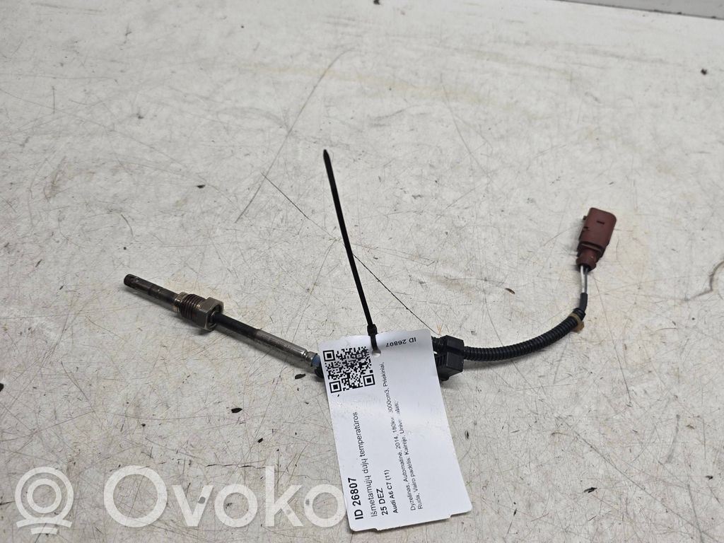 Audi A6 C7 Išmetamųjų dujų temperatūros daviklis 