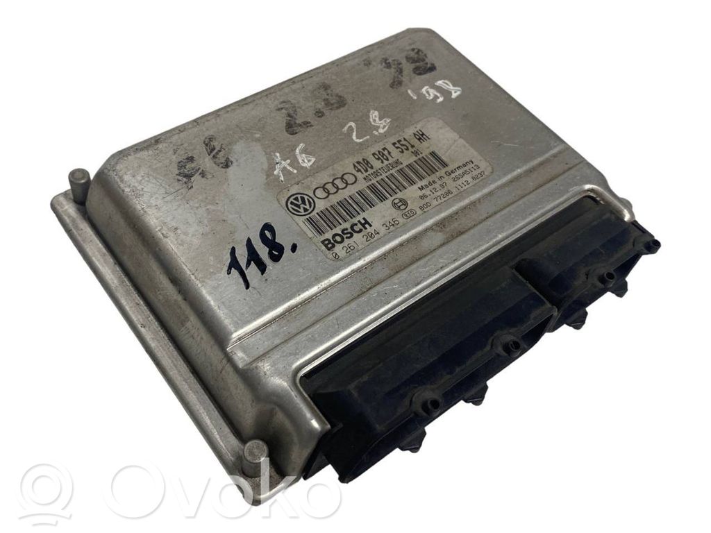 Engine control unit/module   4D0907551AH,0261204346,26SA5113