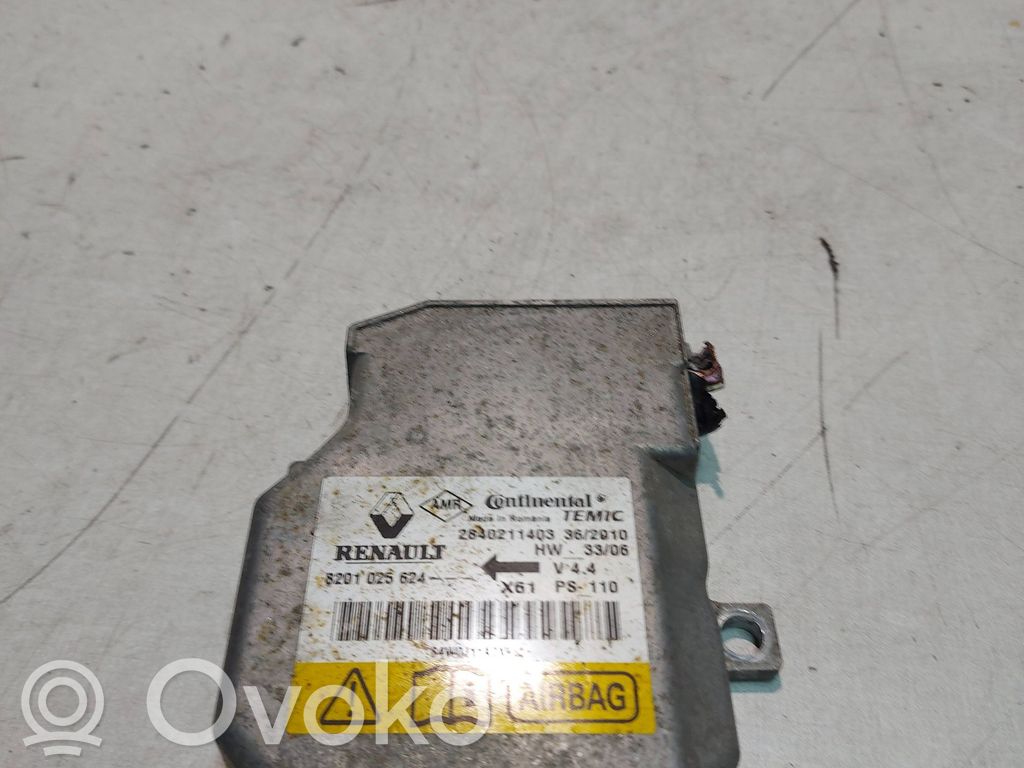 Renault Kangoo II Airbag control unit/module 