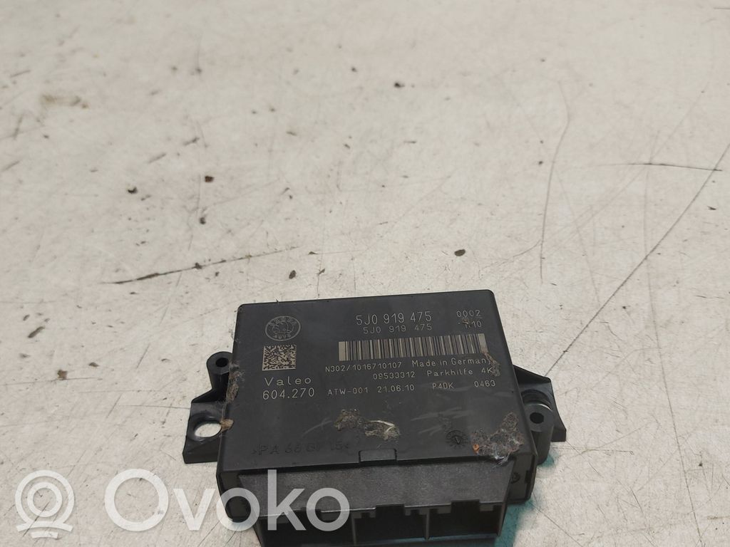 Skoda Fabia Mk2 (5J) Centralina/modulo sensori di parcheggio PDC 