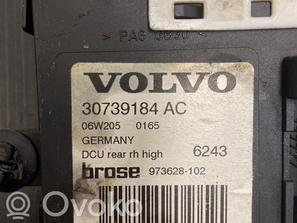 Volvo V50 Silniczek podnoszenia szyby drzwi tylnych 