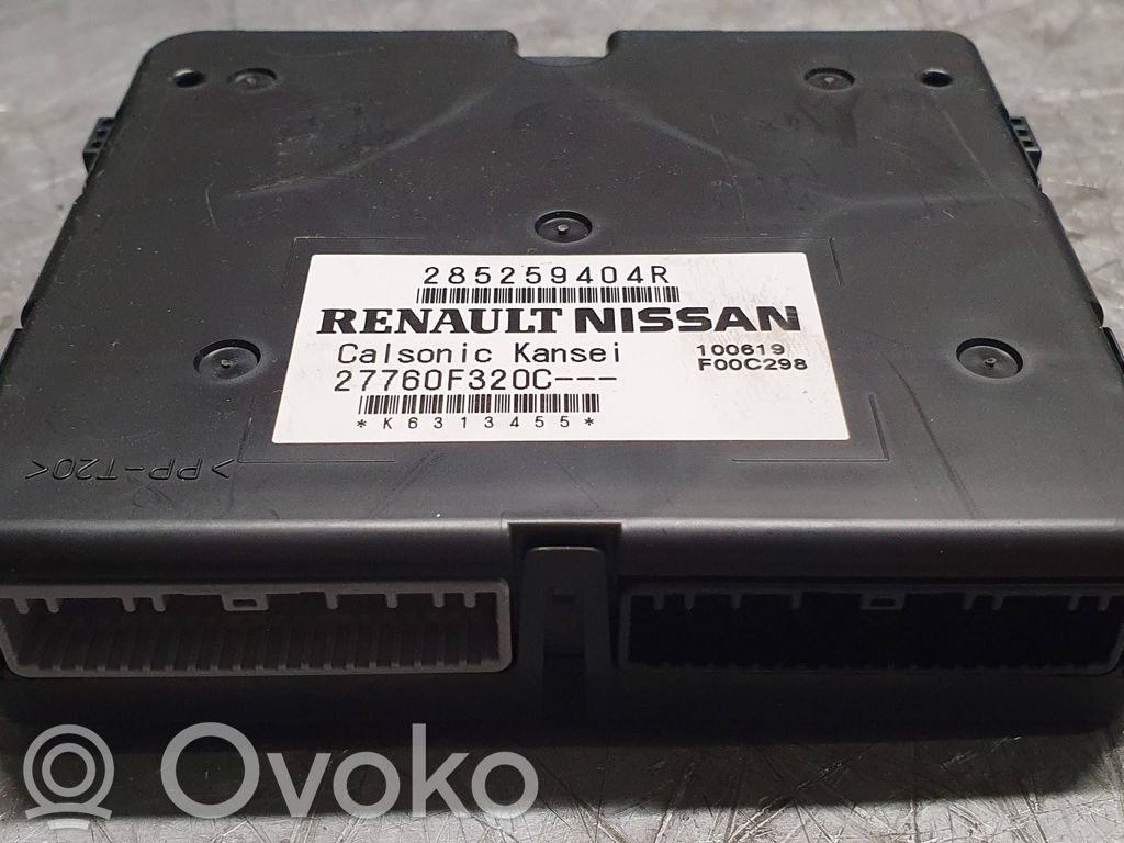 Renault Zoe Climate control unit 