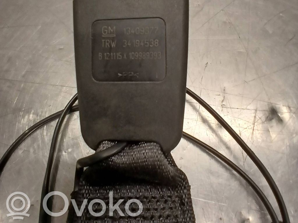 Opel Astra K Klamra tylnego pasa bezpieczeństwa 