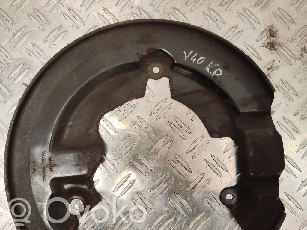 Volvo V40 Front brake disc dust cover plate 