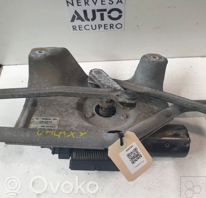 Seat Alhambra (Mk1) Mechanizm i silniczek wycieraczek szyby przedniej / czołowej 