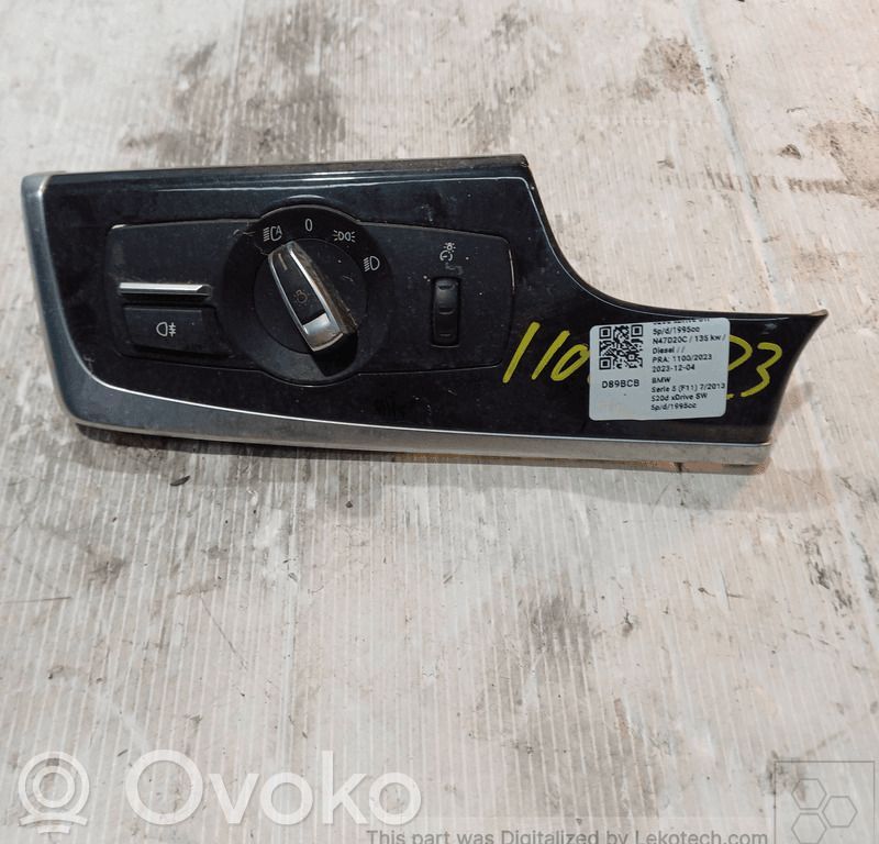 BMW 5 F10 F11 Light switch 