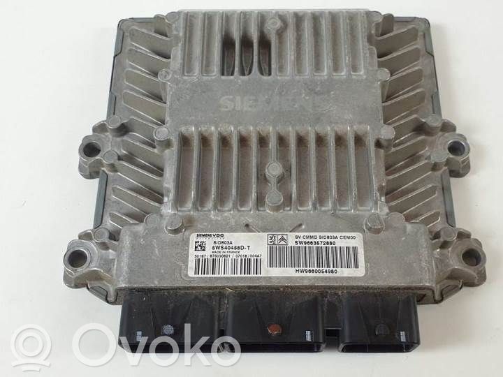 Engine control unit/module   5WS40458D,SW9663572880