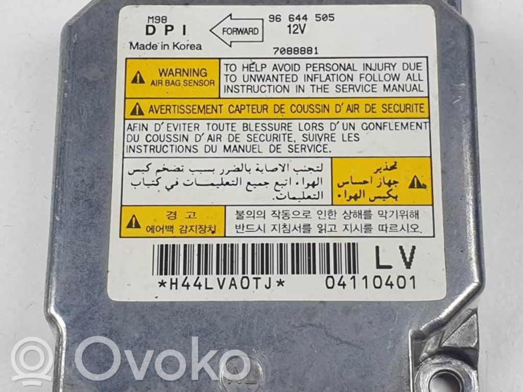Chevrolet Matiz Sterownik / Moduł Airbag 