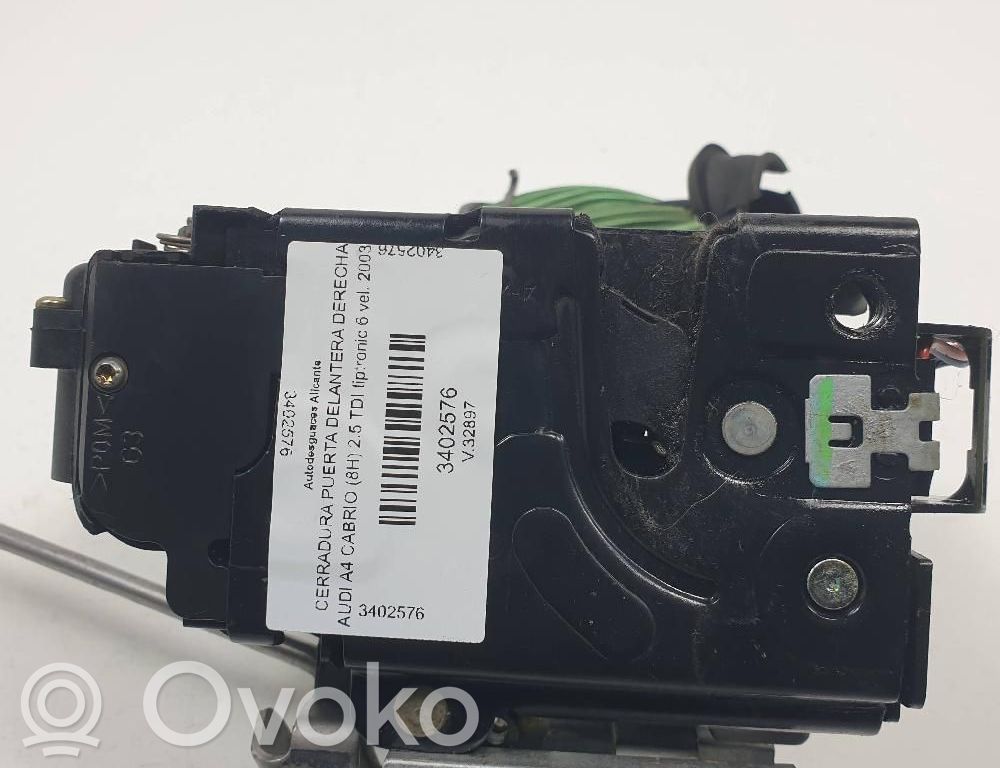 Audi A4 S4 B6 8E 8H Serratura portiera anteriore