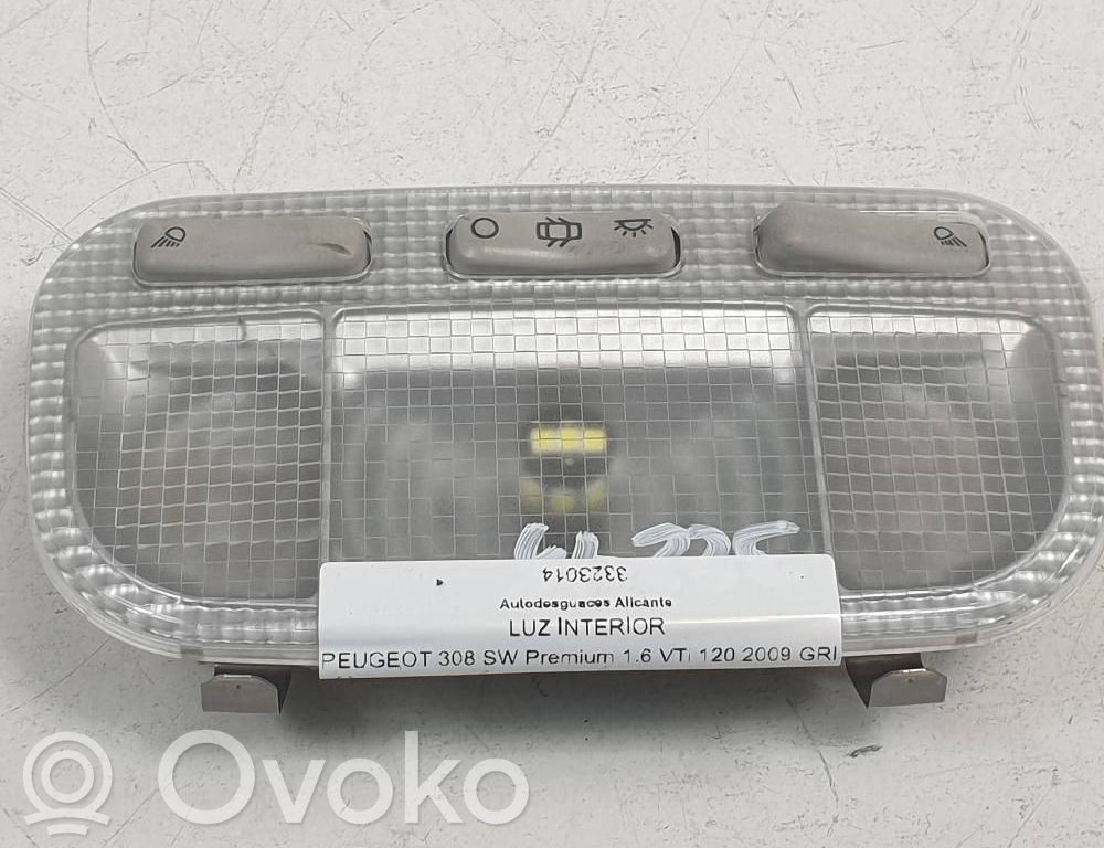 Peugeot 308 Éclairage lumière plafonnier avant