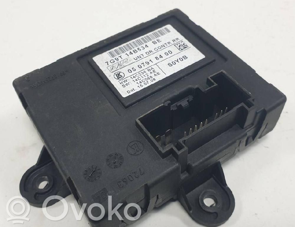 Unidad de control/módulo del bloqueo de puertas   7G9T14B534BE