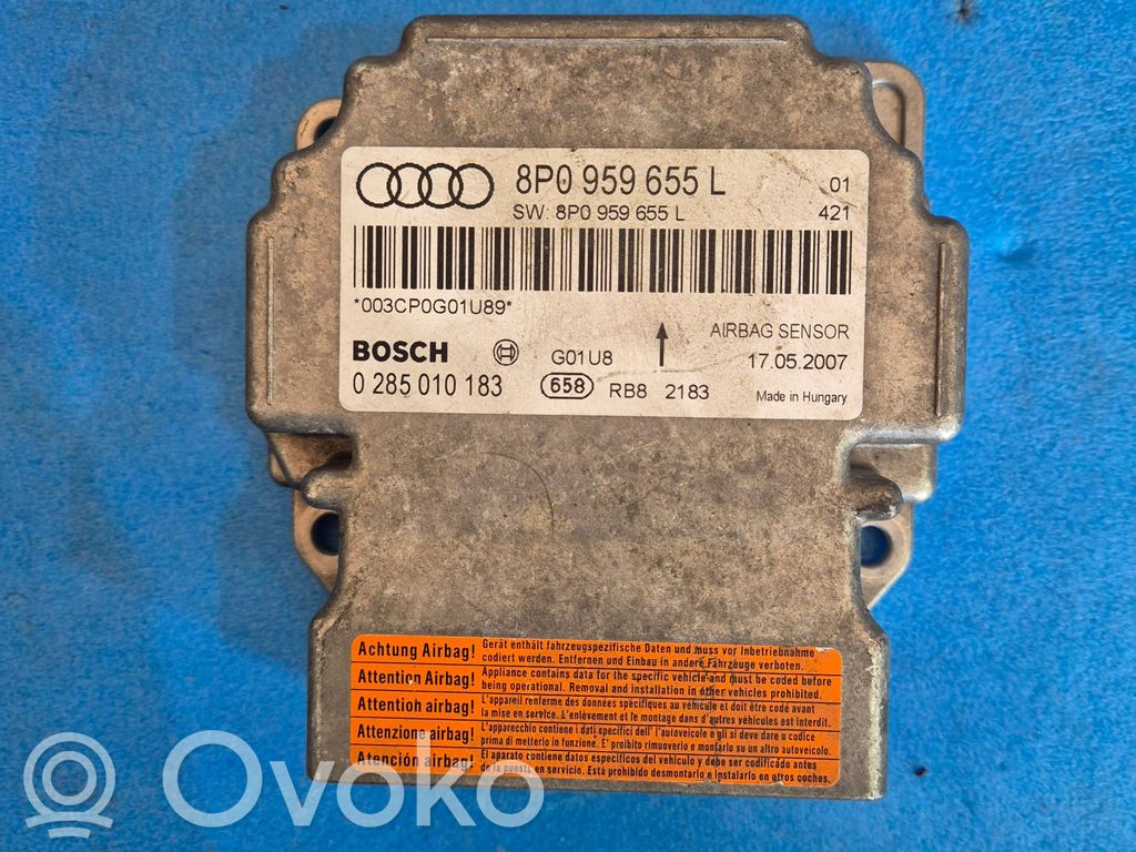 Audi A3 S3 8P Centralina/modulo airbag 
