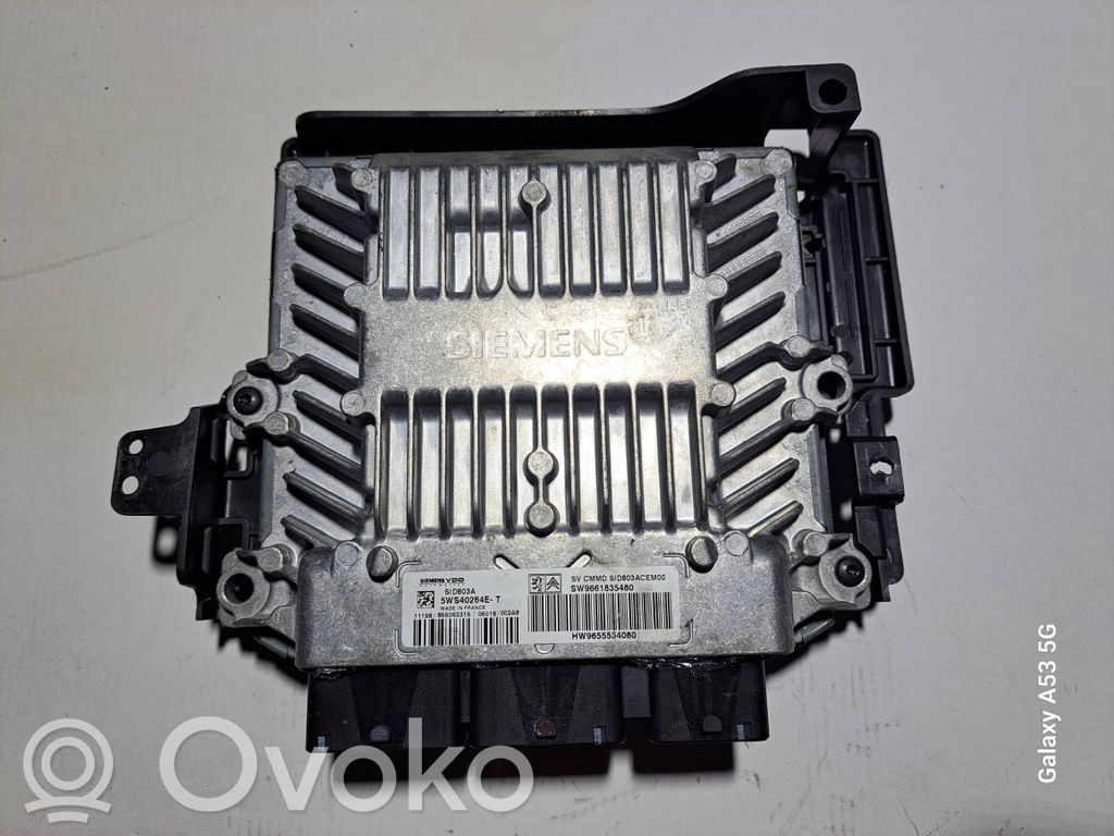 Engine control unit/module   9661835480,9655534080,5WS40264E