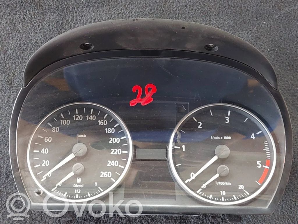 BMW 3 E90 E91 Speedometer (instrument cluster) 