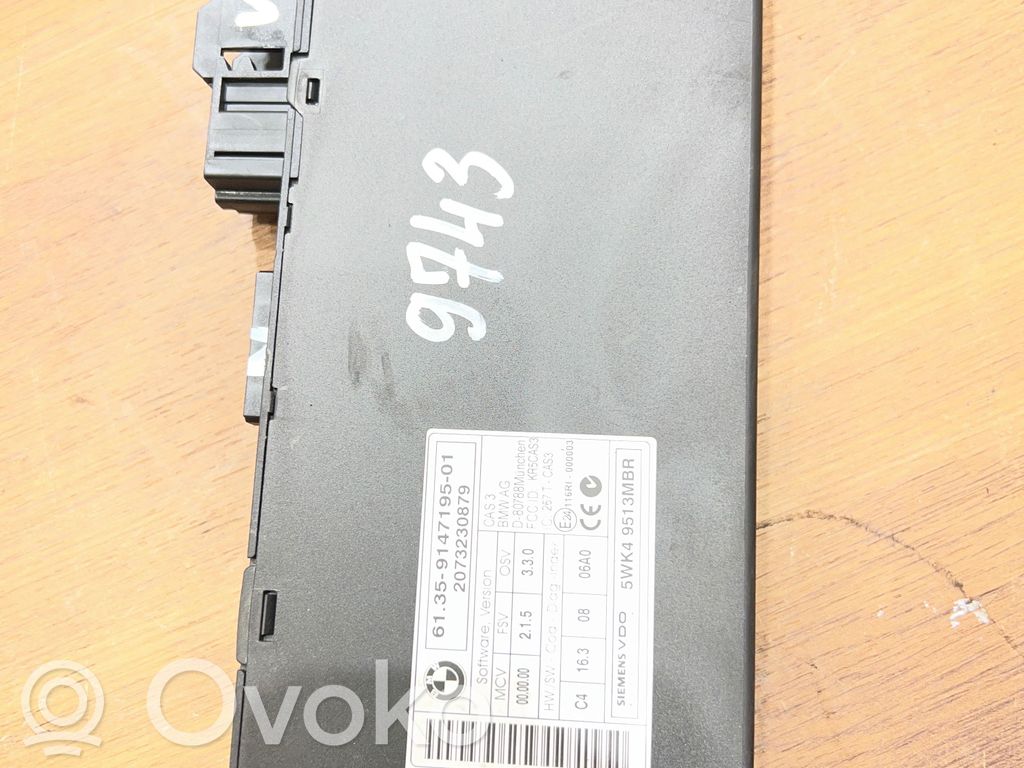 BMW 3 E90 E91 Modulo comfort/convenienza 