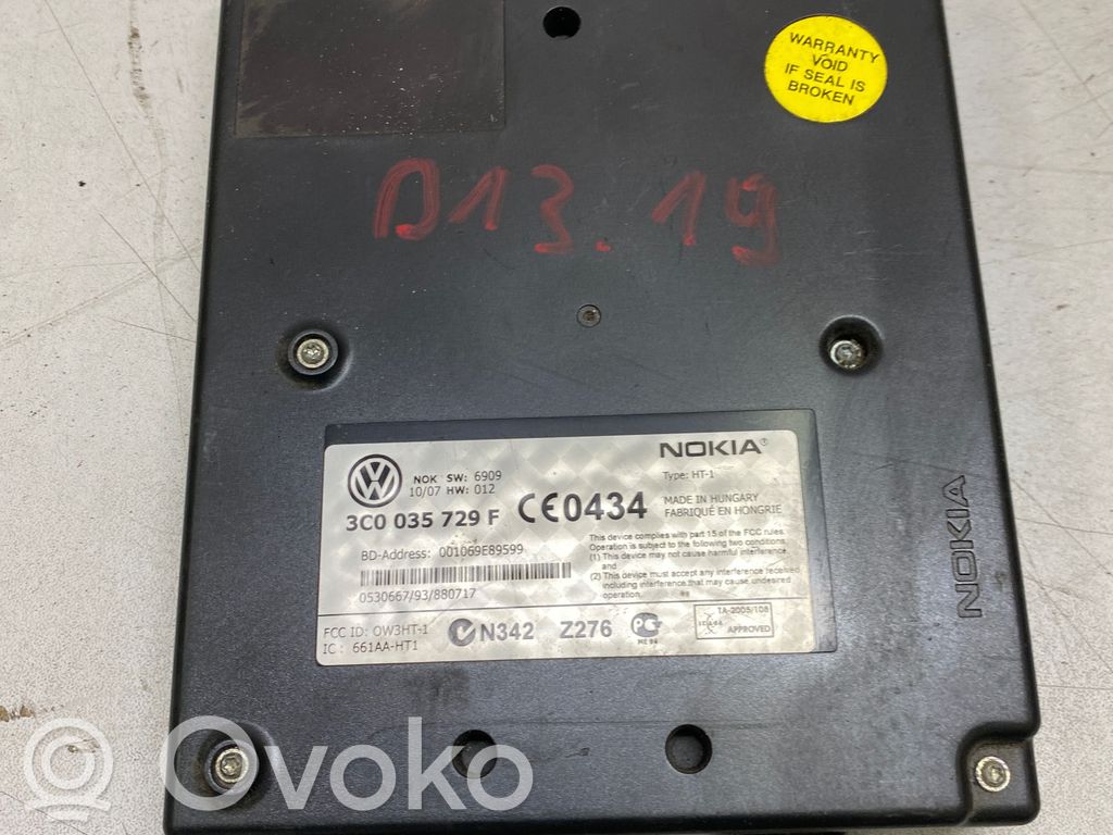 Volkswagen PASSAT B6 Sterownik / Moduł sterujący telefonem 