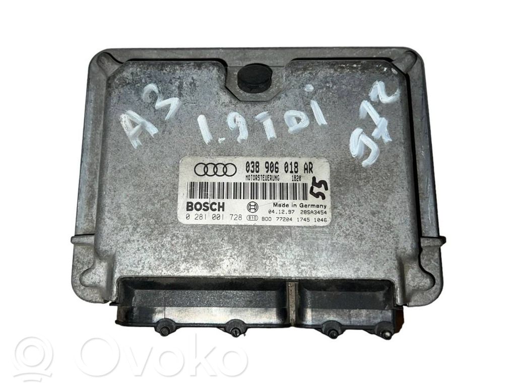 Engine control unit/module   038906018AR,28SA3454,0281001728