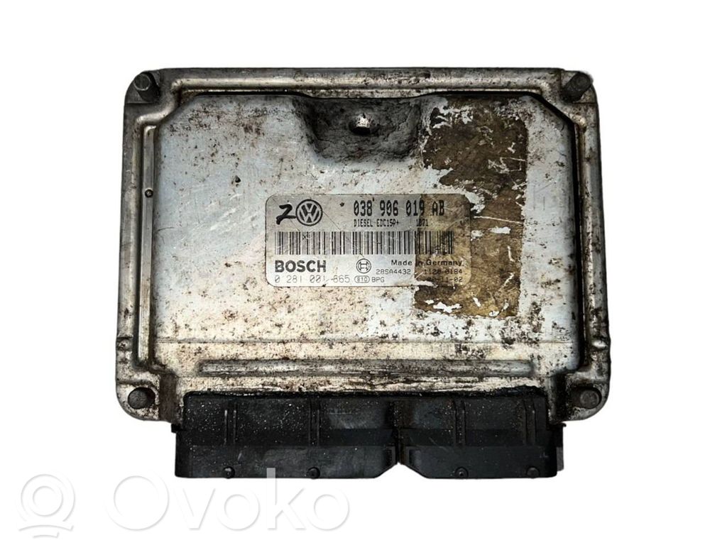 Engine control unit/module   038906019AB,0281001865,28SA4432