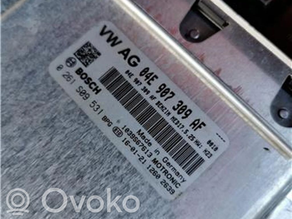 Unidad de control/módulo ECU del motor   4E907309AF,261S09531