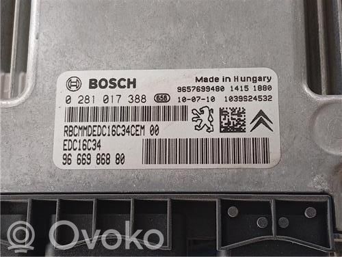 Engine control unit/module ECU   9666986880,281017388